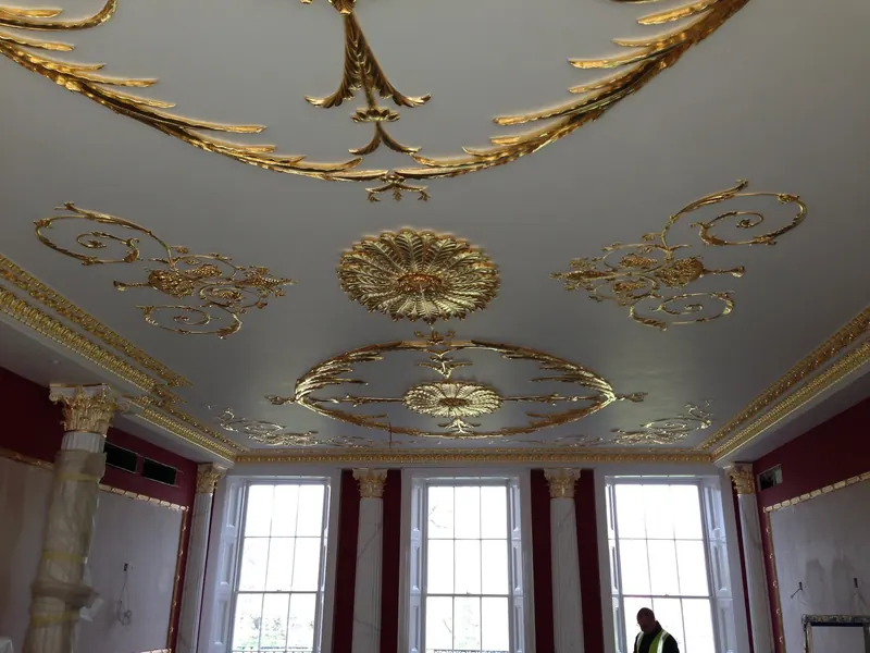 Architectural gilding, Cornwall Terrace